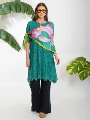 Green Broderie Anglaise Tunic Set (Set of 2)