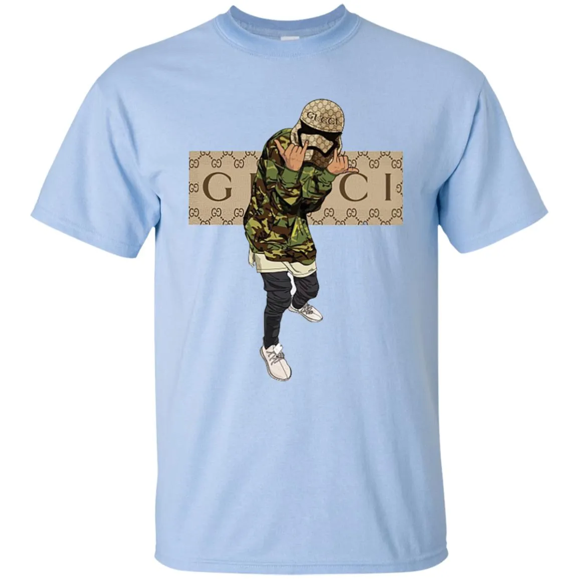 Gucci Gang Hiphop T-shirt Men Cotton T-Shirt