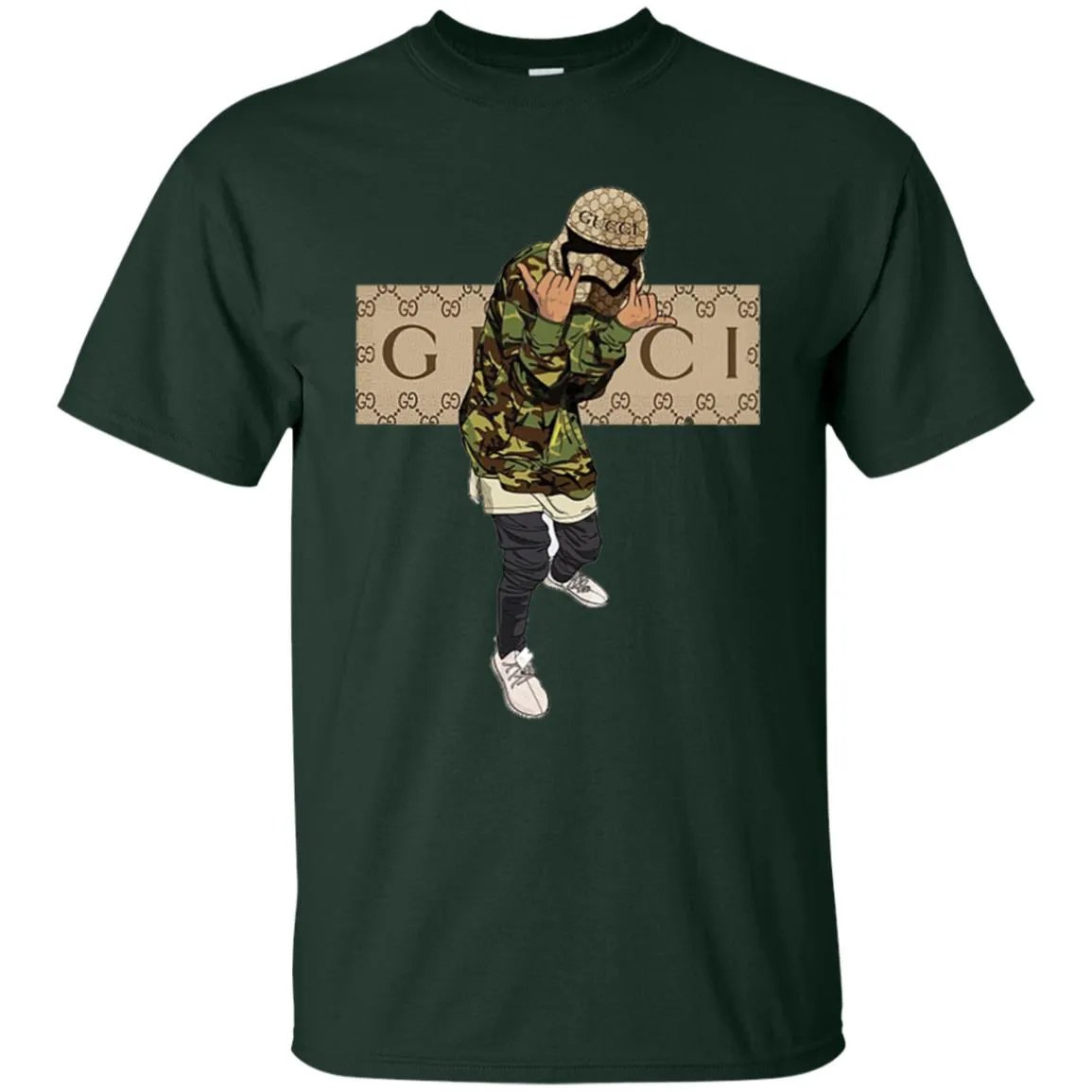 Gucci Gang Hiphop T-shirt Men Cotton T-Shirt