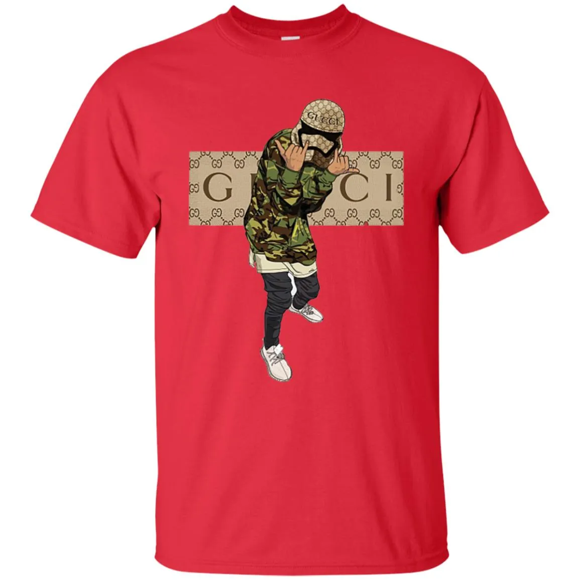 Gucci Gang Hiphop T-shirt Men Cotton T-Shirt