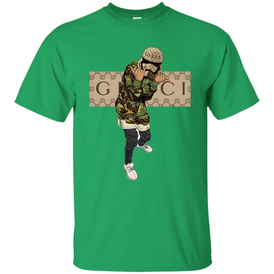 Gucci Gang Hiphop T-shirt Men Cotton T-Shirt