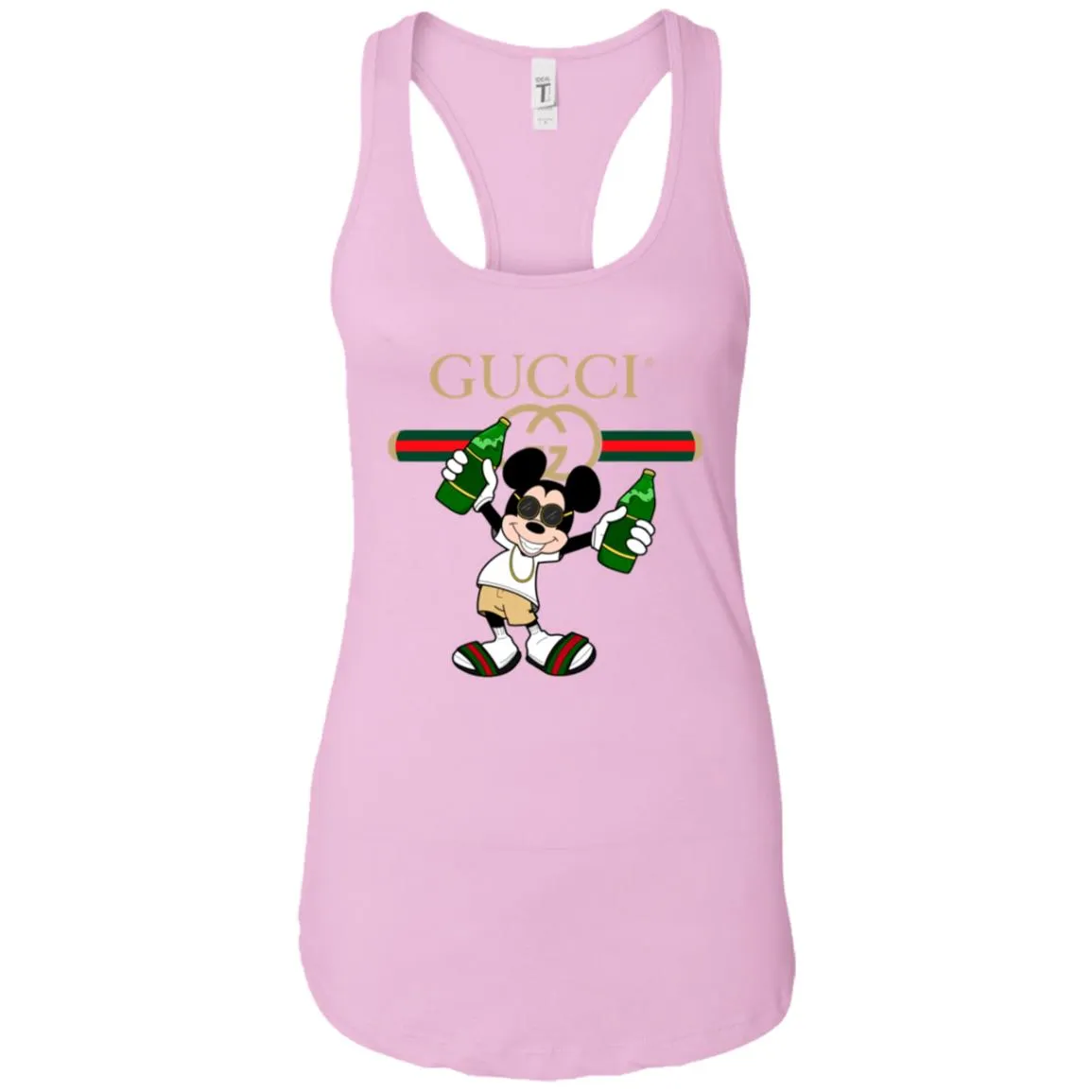 Gucci Mickey Mouse Drink Beer T-shirt Women Tank Top