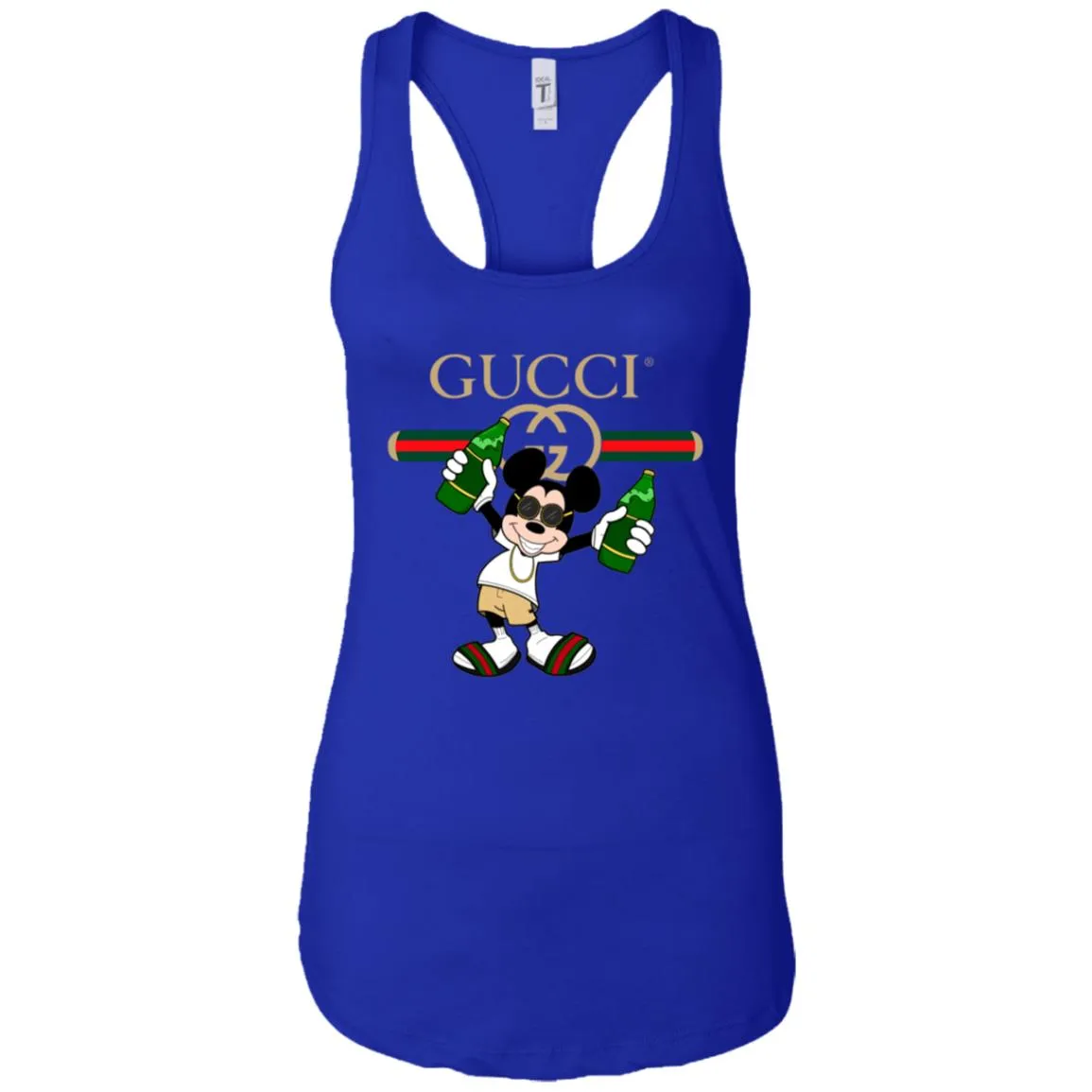 Gucci Mickey Mouse Drink Beer T-shirt Women Tank Top