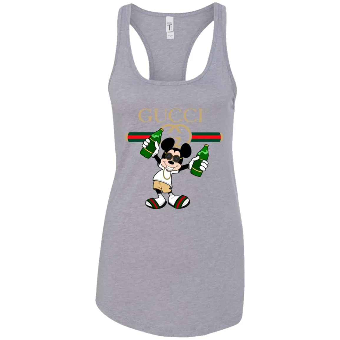 Gucci Mickey Mouse Drink Beer T-shirt Women Tank Top