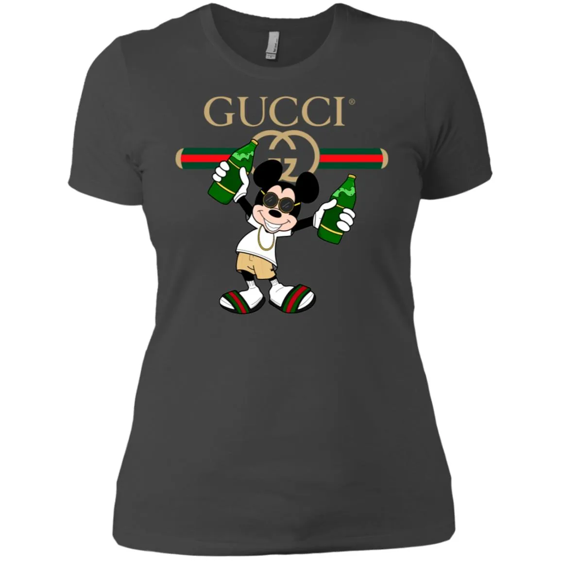 Gucci Mickey Mouse Top Trending T-shirt Women Cotton T-Shirt