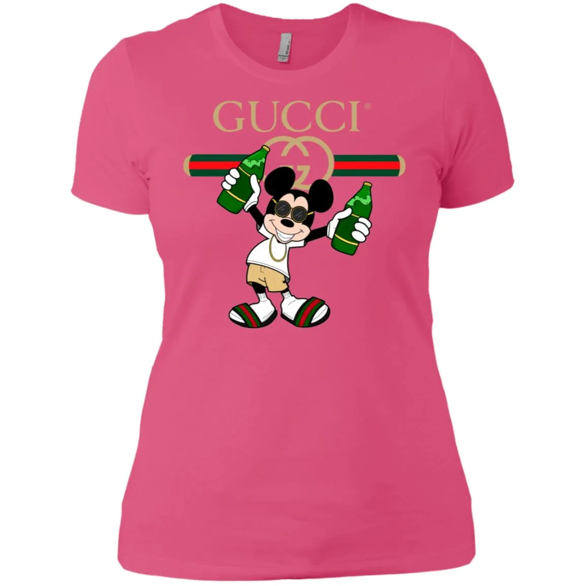 Gucci Mickey Mouse Top Trending T-shirt Women Cotton T-Shirt