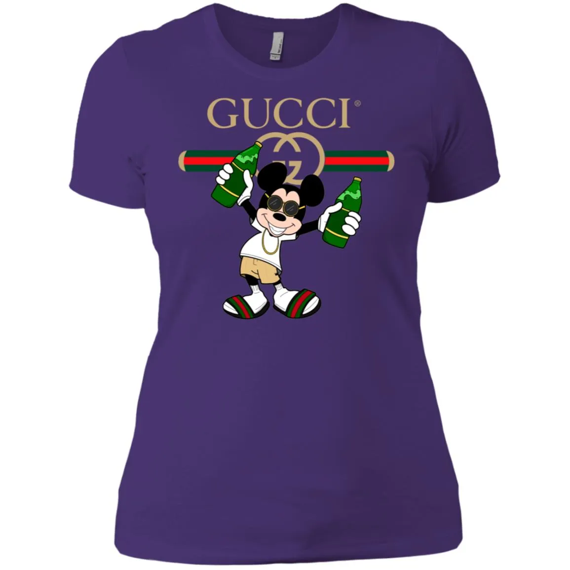 Gucci Mickey Mouse Top Trending T-shirt Women Cotton T-Shirt