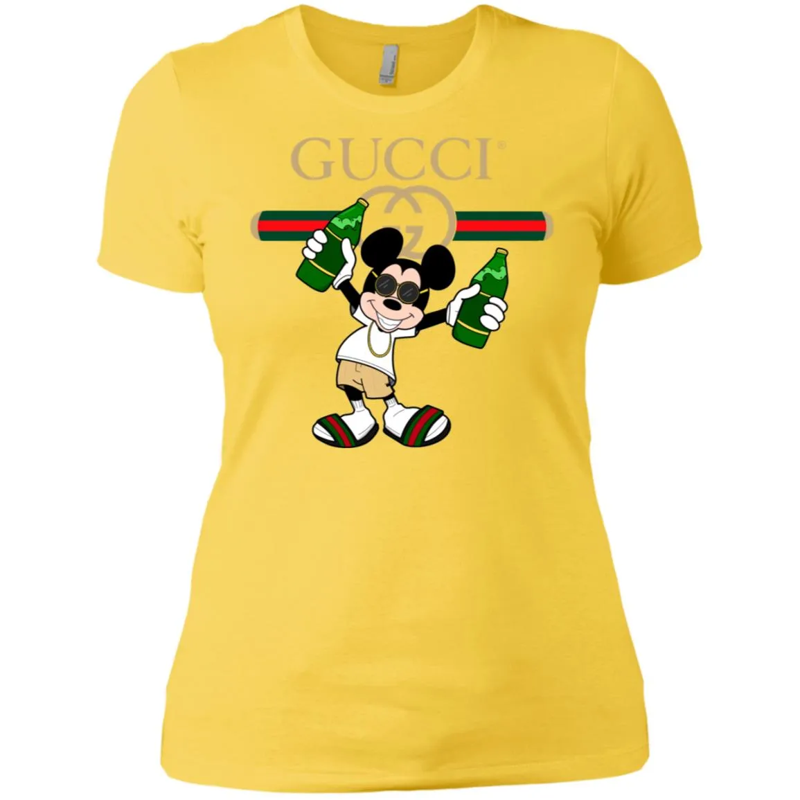 Gucci Mickey Mouse Top Trending T-shirt Women Cotton T-Shirt