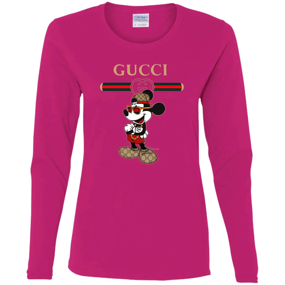 Gucci Mickey New Style T-shirt Women Long Sleeve Shirt