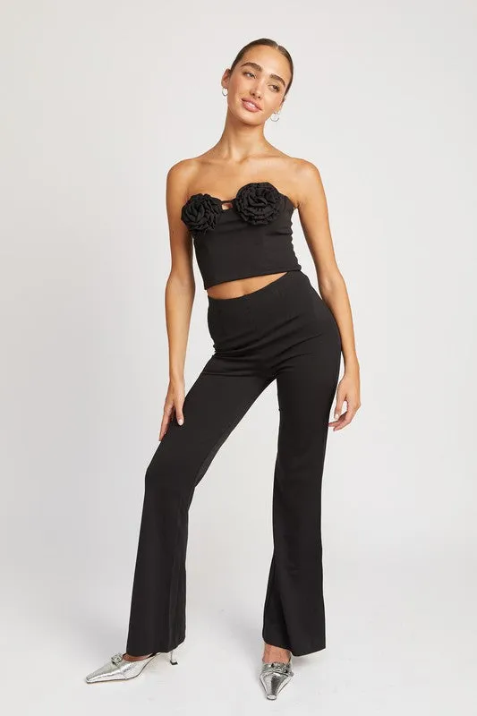 HIGH WAIST FLARED PANTS