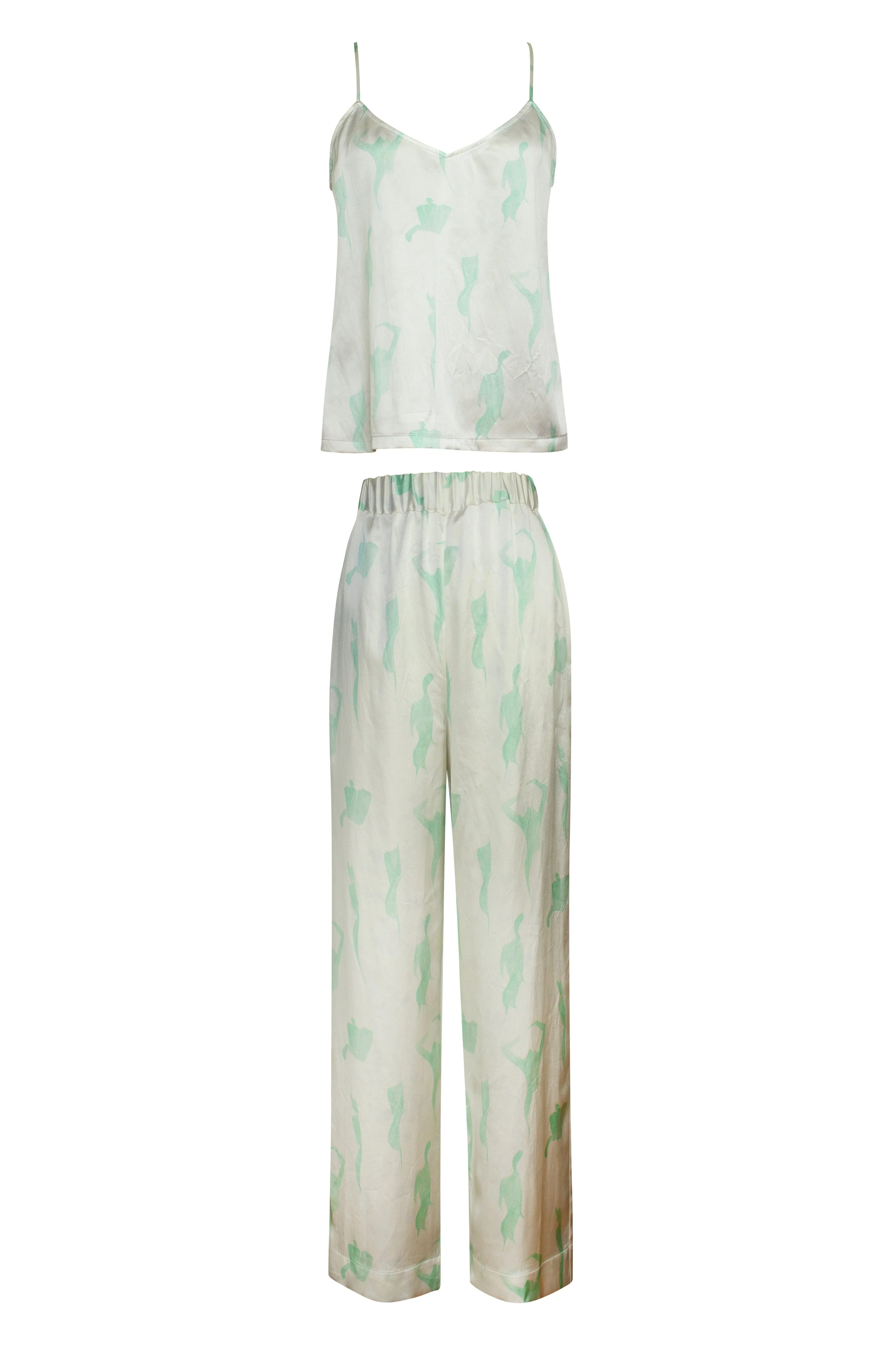 IBIZA MINT FEMALE PRINT TOP AND PANT SET