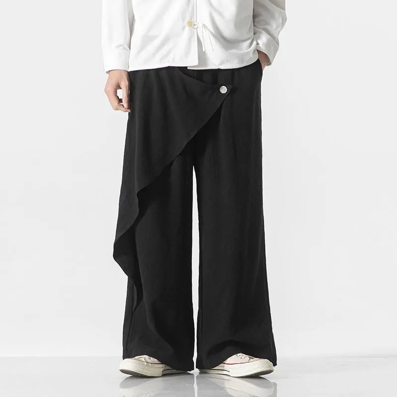 Japanese Retro Harem Wide Leg Flared Pants