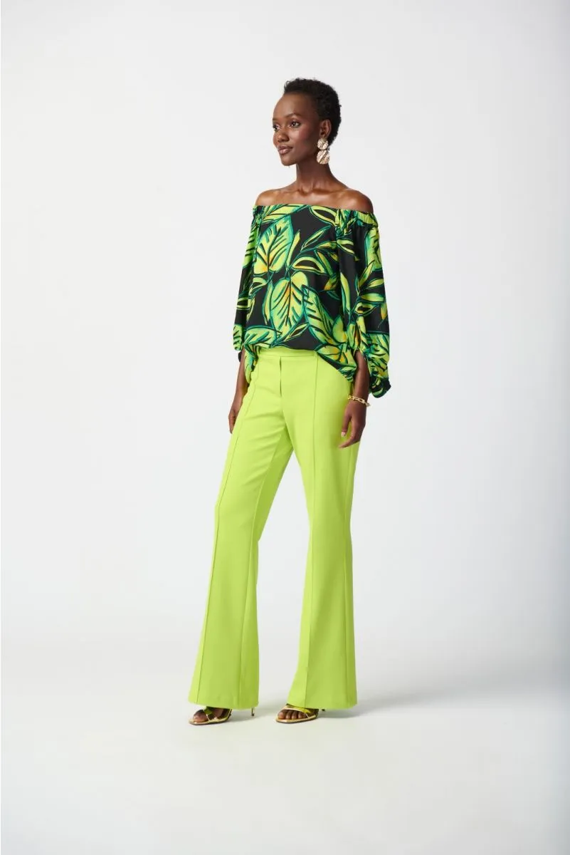 Joseph Ribkoff Key Lime Flared Pull-On Pants 241248