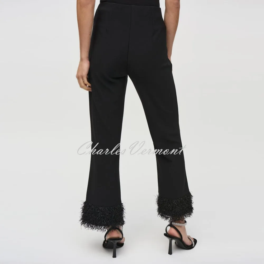 Joseph Ribkoff Trouser With Fringe Hem - Style 244193