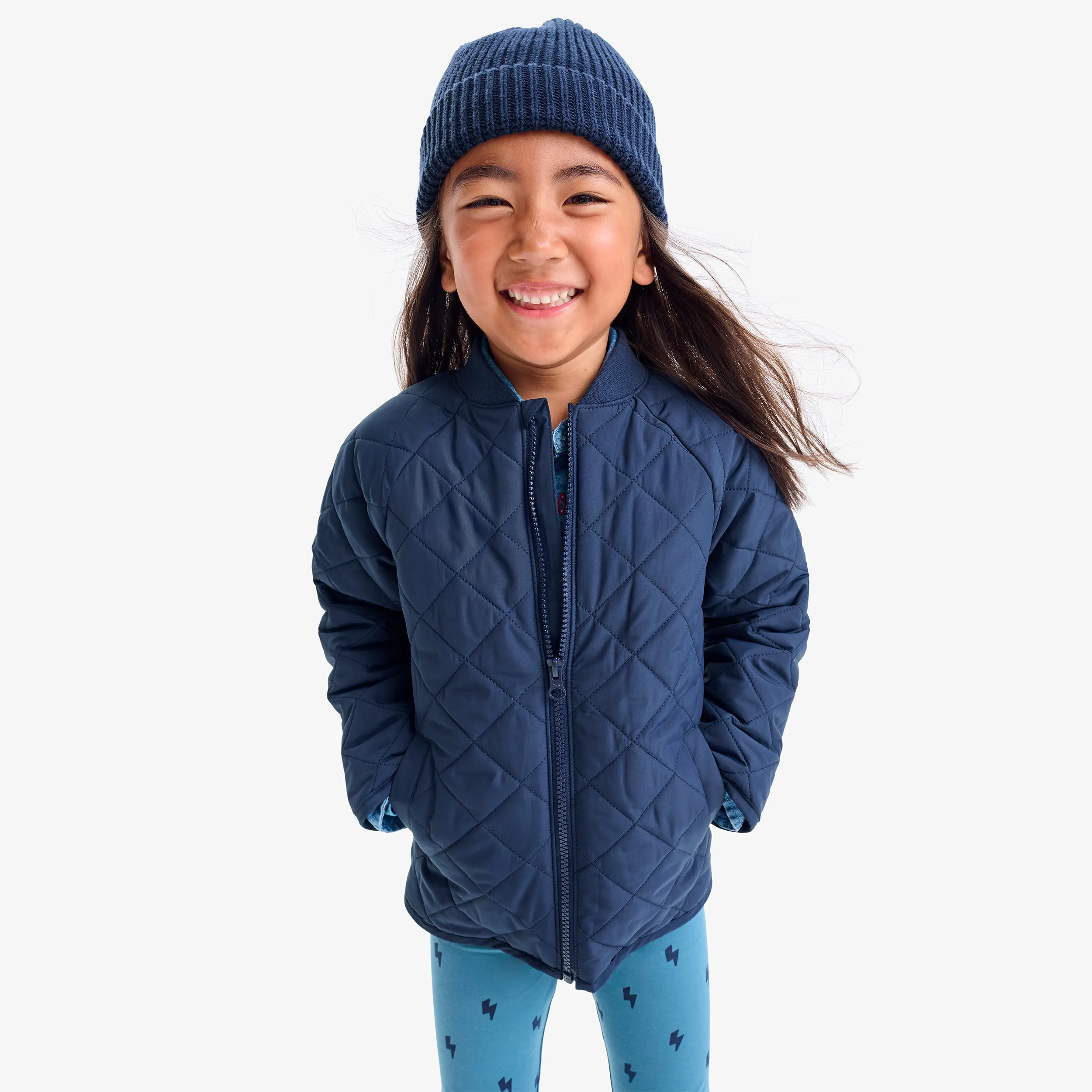 Kids quilted lightweight puffer jacket