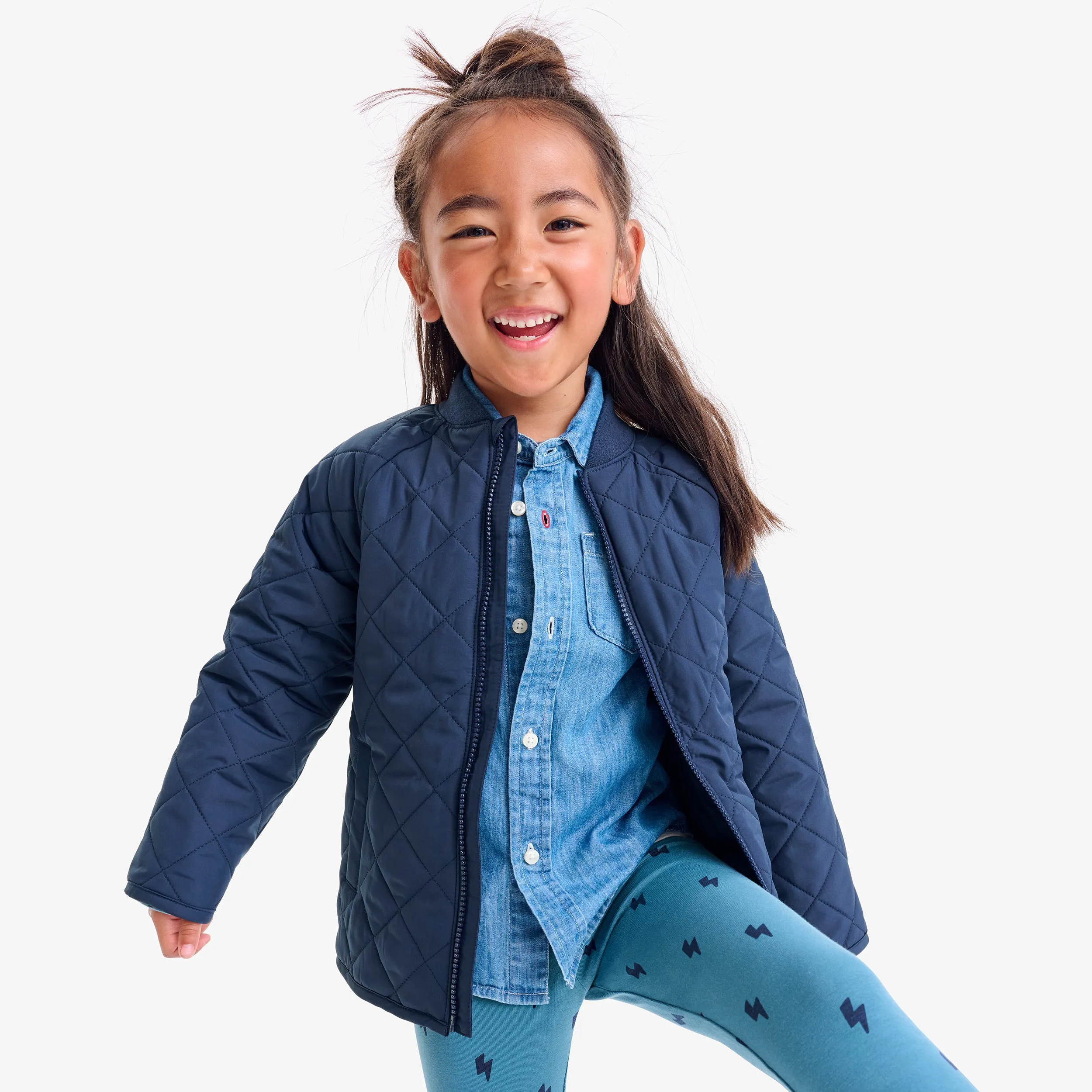 Kids quilted lightweight puffer jacket