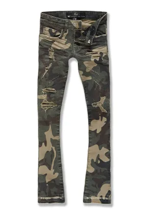 Kids Stacked Tribeca Twill Pants (Woodland)