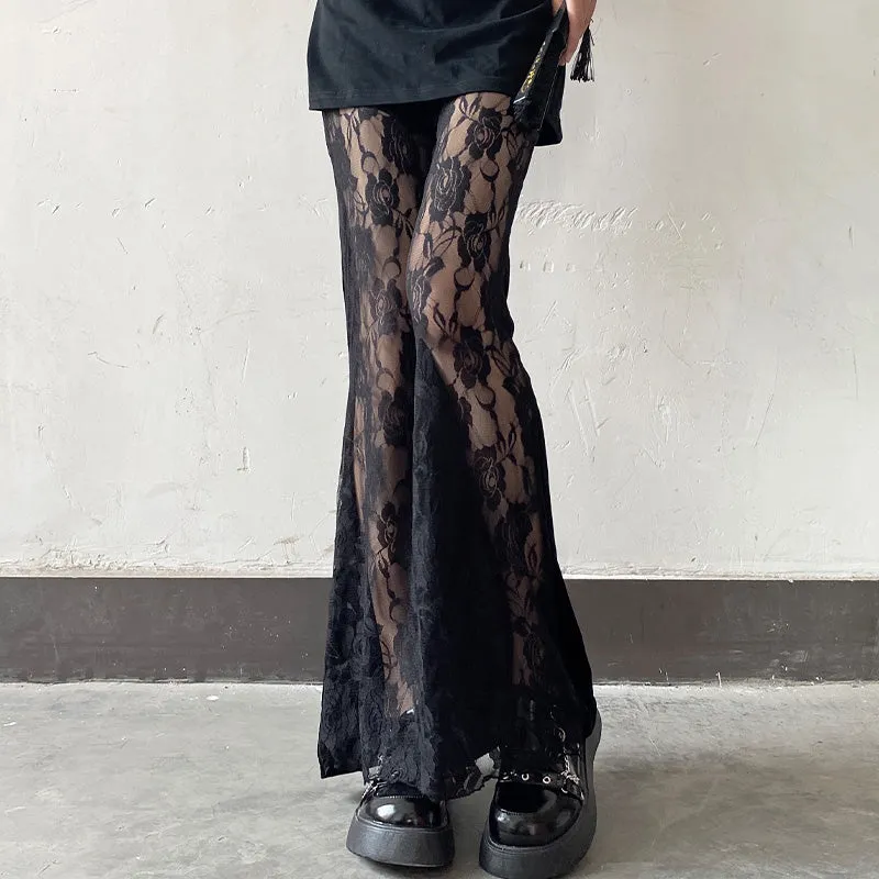 LACE FLARED PANTS  KF83535