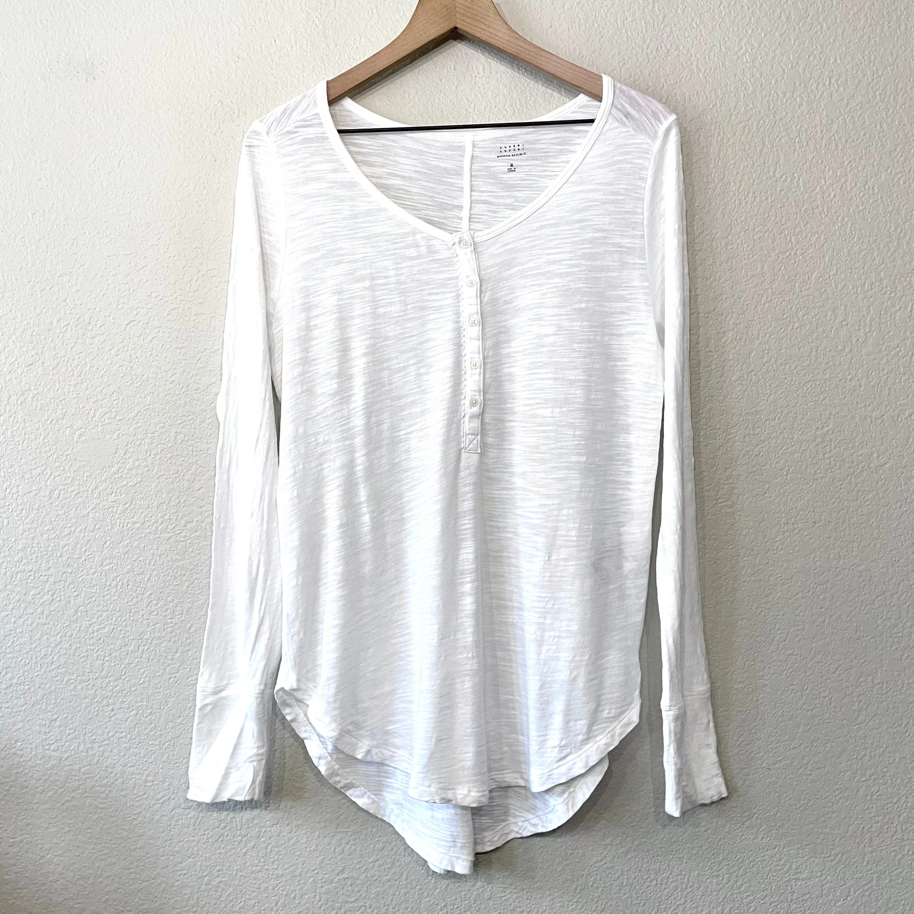 Long Sleeve Henley Top