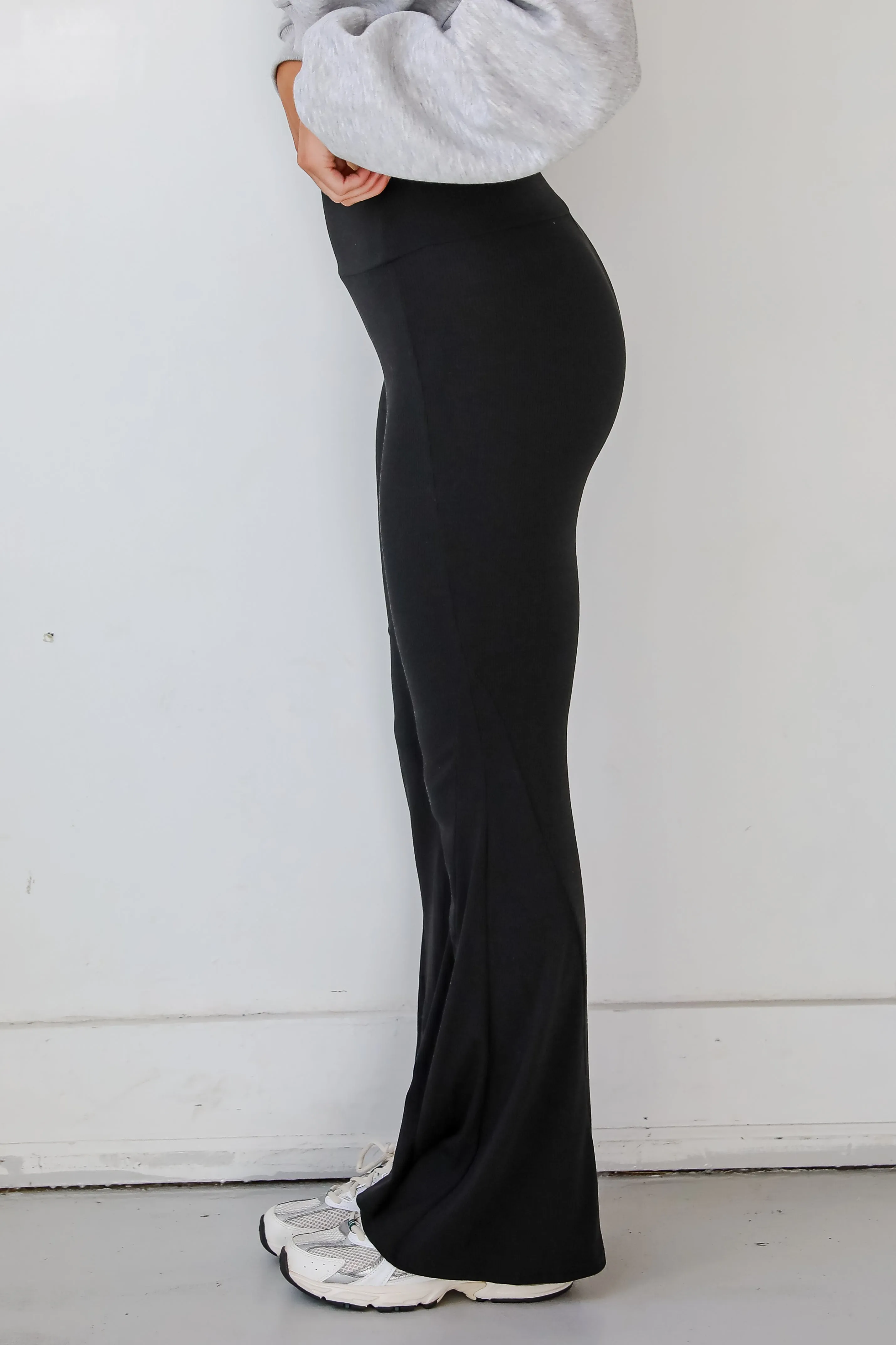 Lounge Look Ribbed Flare Pants - DOORBUSTER