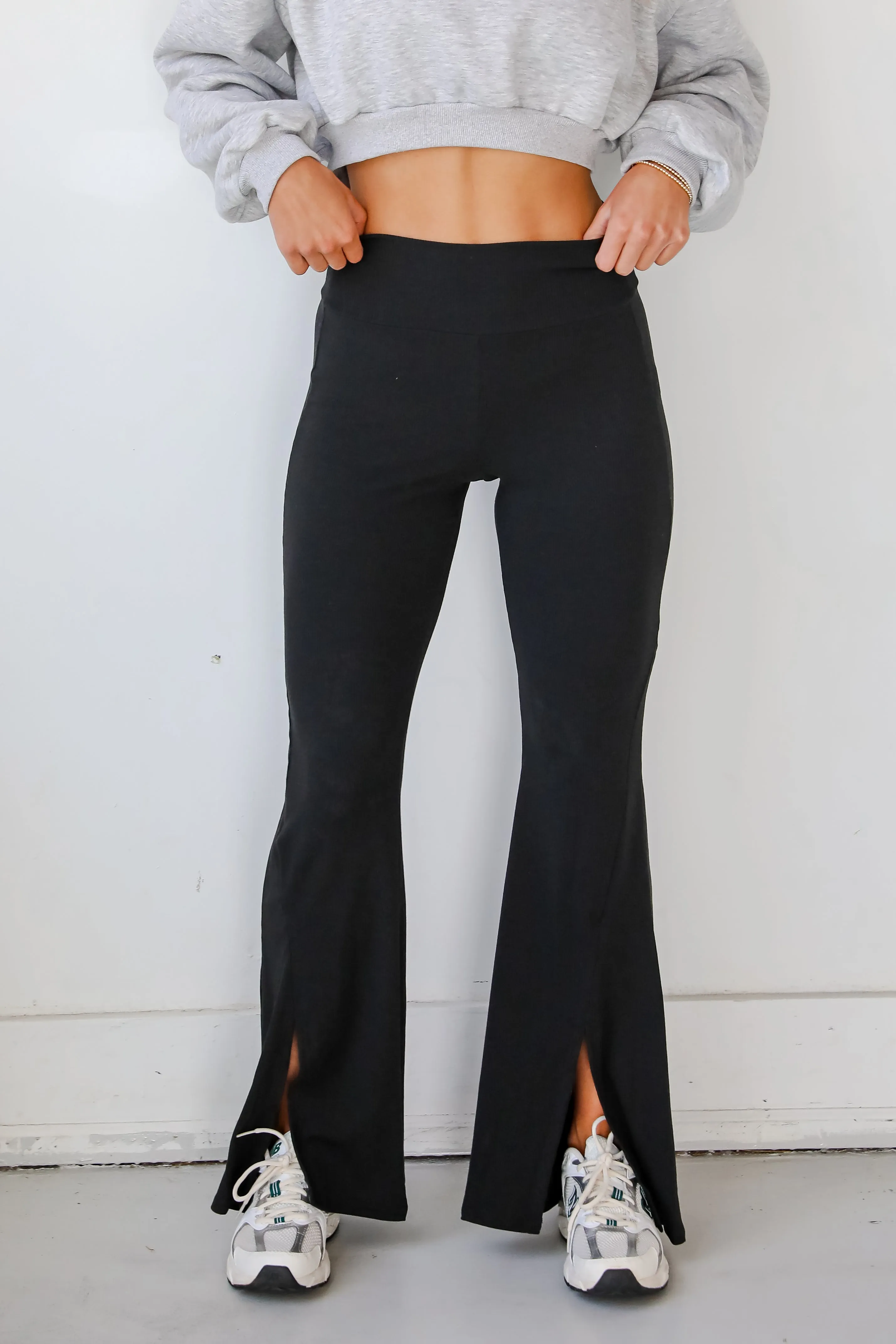 Lounge Look Ribbed Flare Pants - DOORBUSTER