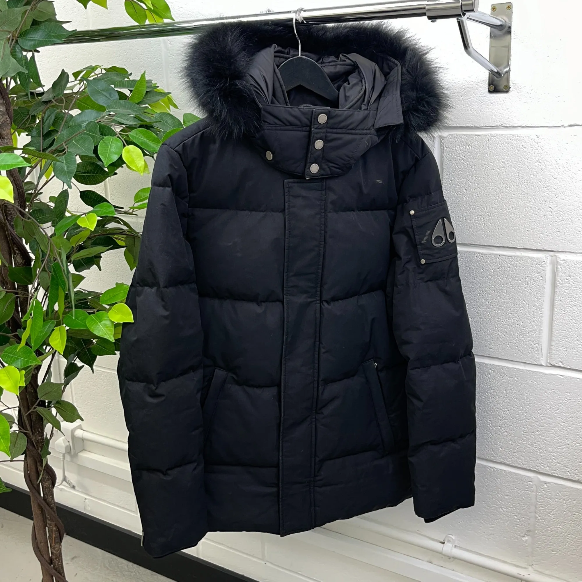 Men's 3Q Down Jacket Black Size L