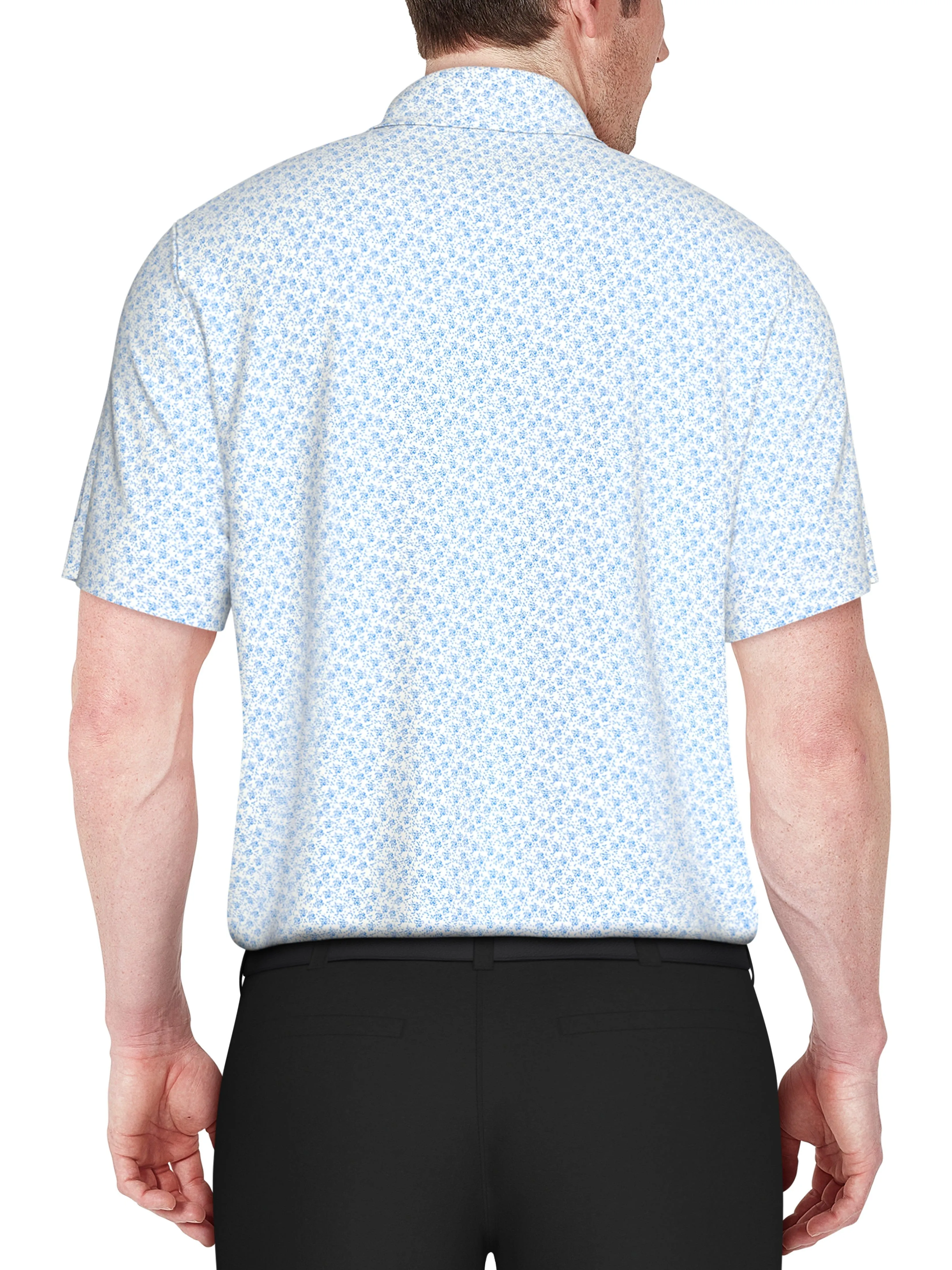 Men's Floral Print Golf Polo