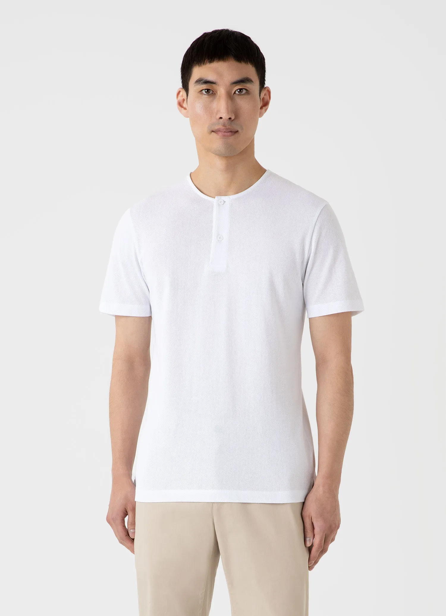 Men's Riviera Henley in White