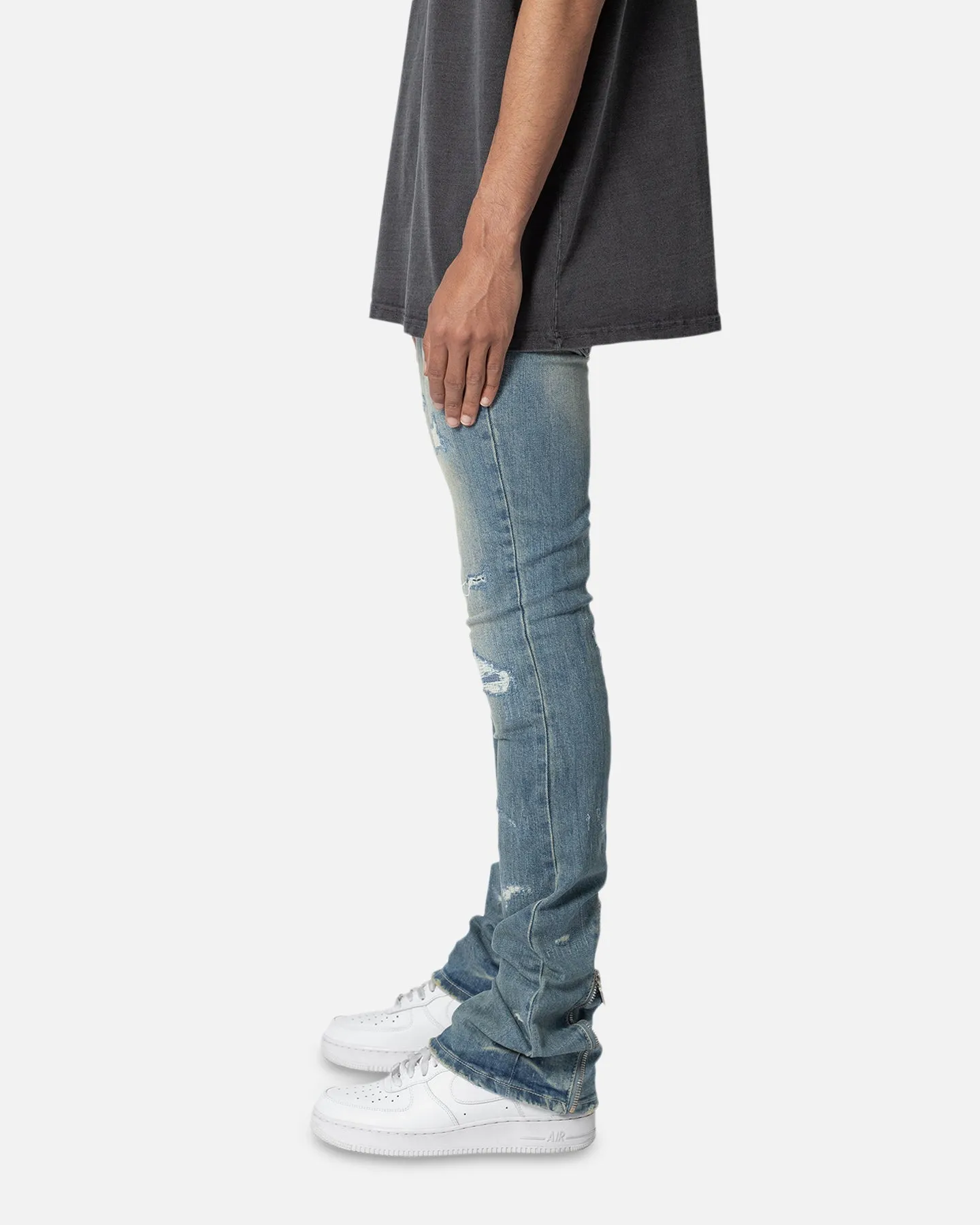 MNML X503 Convertible Skinny Denim Jeans Blue