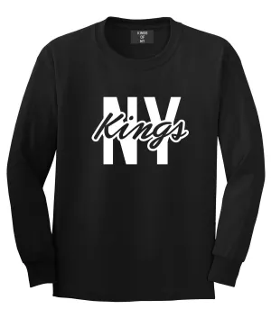 New York Blue Script Streetwear Long Sleeve T-Shirt