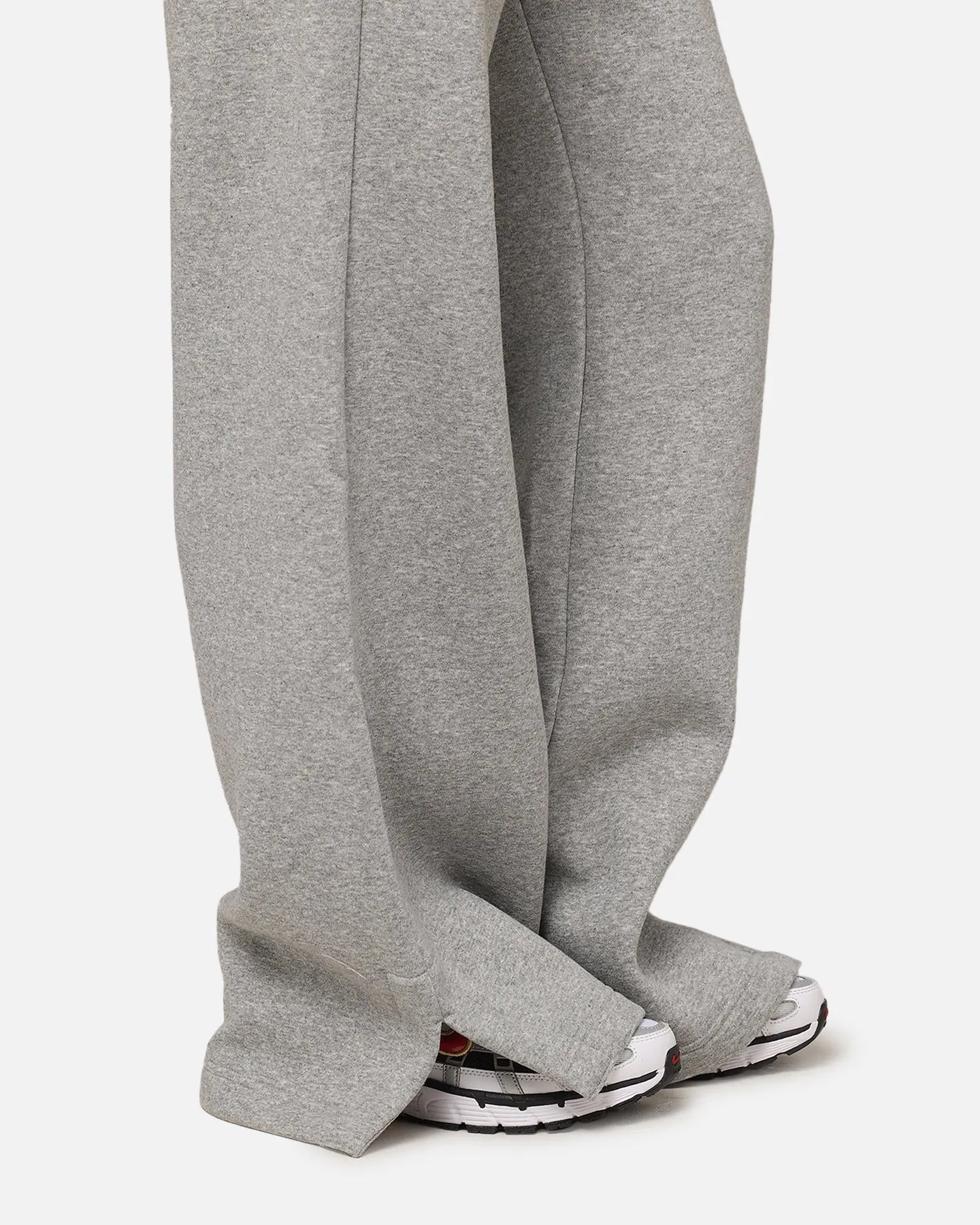 Nike Women's Sportswear Pheonix Fleece High Waisted Wide Leg Sweat Pants Dark Grey Heather