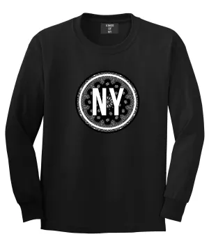 NY Bandana Print New York Long Sleeve T-Shirt