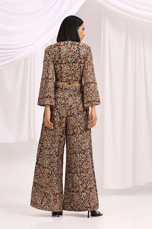 Okhai 'Nazanin' Hand Block Printed Kalamkari Co-ord Set