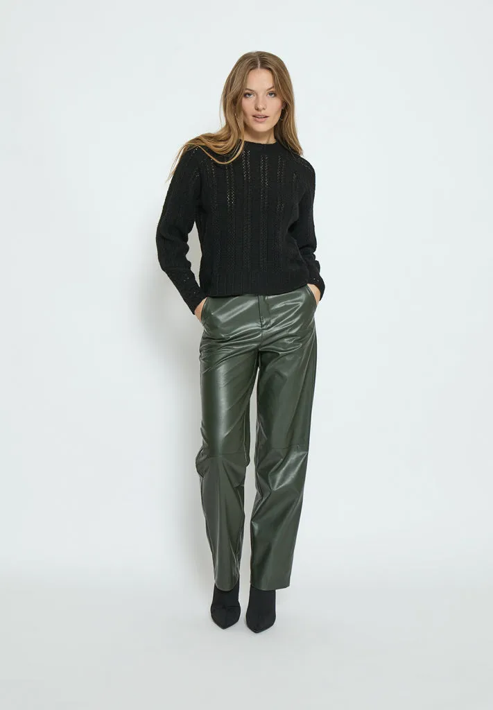 PCPia Flared Pants - Deep Depths Green