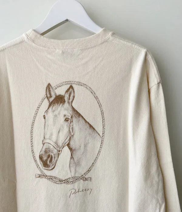 PHEENY/"HORSE" L/S(IVORY)