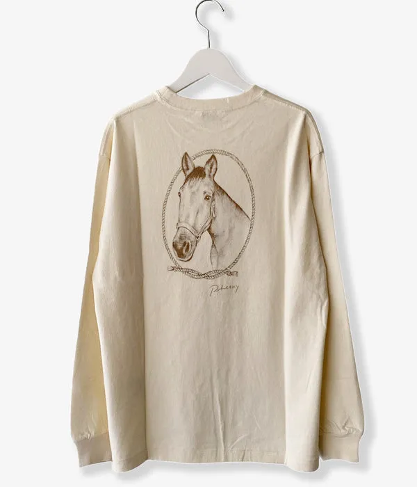 PHEENY/"HORSE" L/S(IVORY)