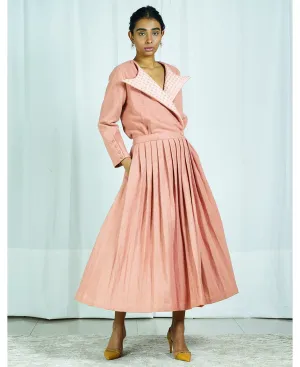 Pleated Coat Dress