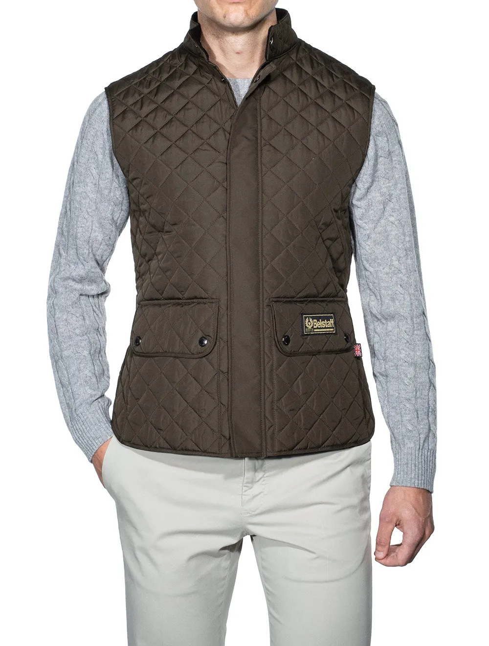 Quilted Gilet Olive