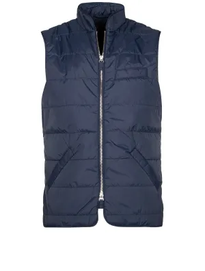 Quilted Nylon Vest Navy