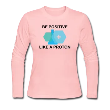 "Be Positive" (black) - Women's Long Sleeve T-Shirt