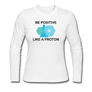 "Be Positive" (black) - Women's Long Sleeve T-Shirt