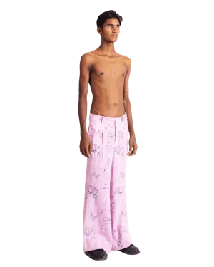 "THORNS AND ROSES" KHADDAR PANTS