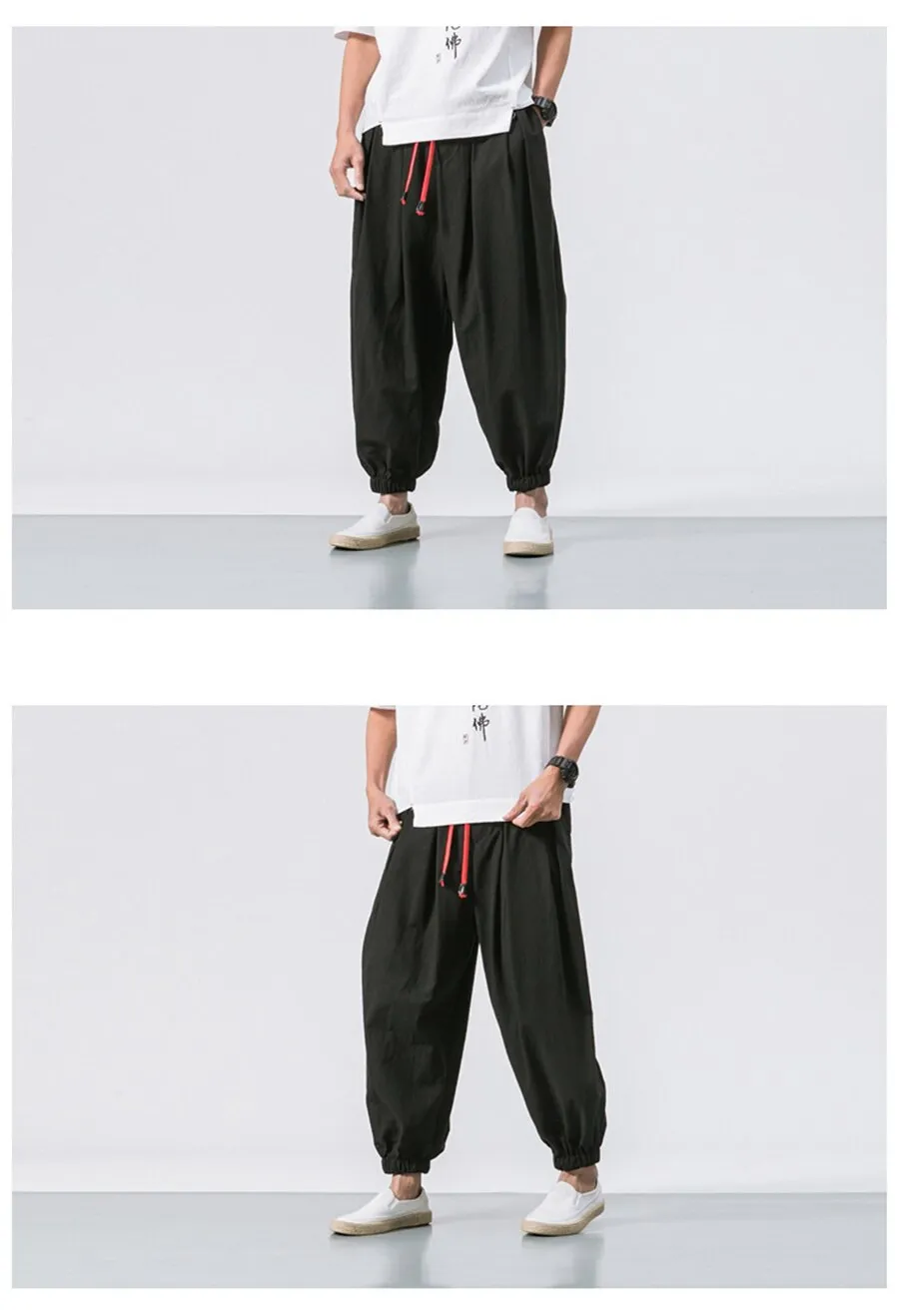 Red String Harem Pants