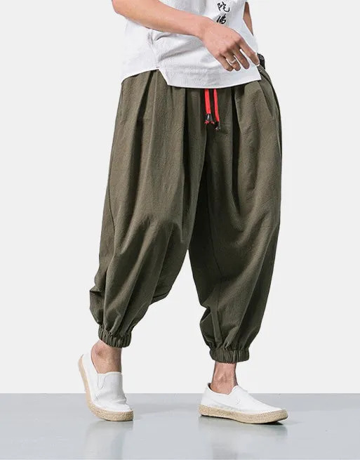 Red String Harem Pants