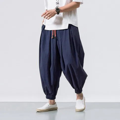 Red String Harem Pants