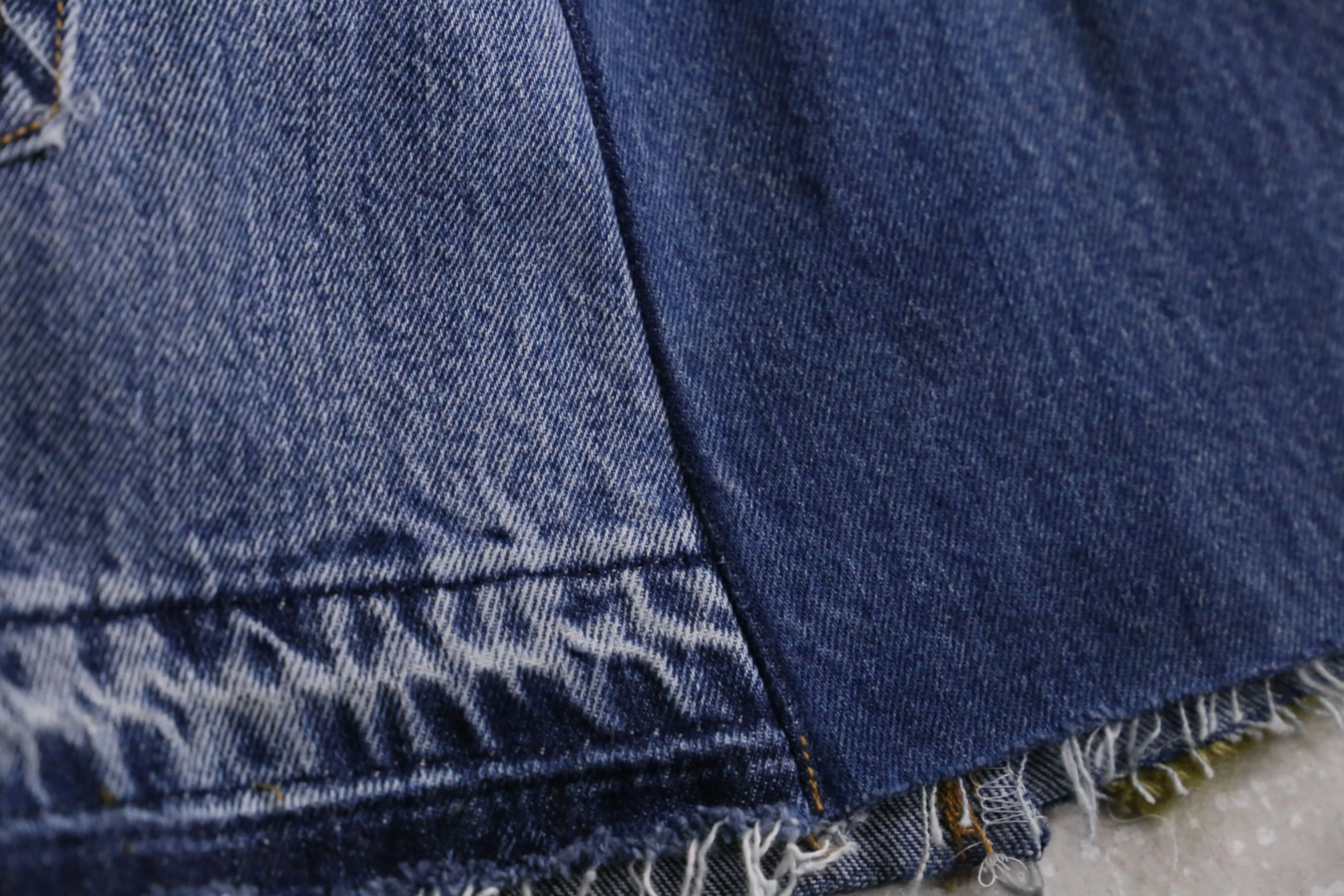 remake "再構築" knit patch work design denim pants