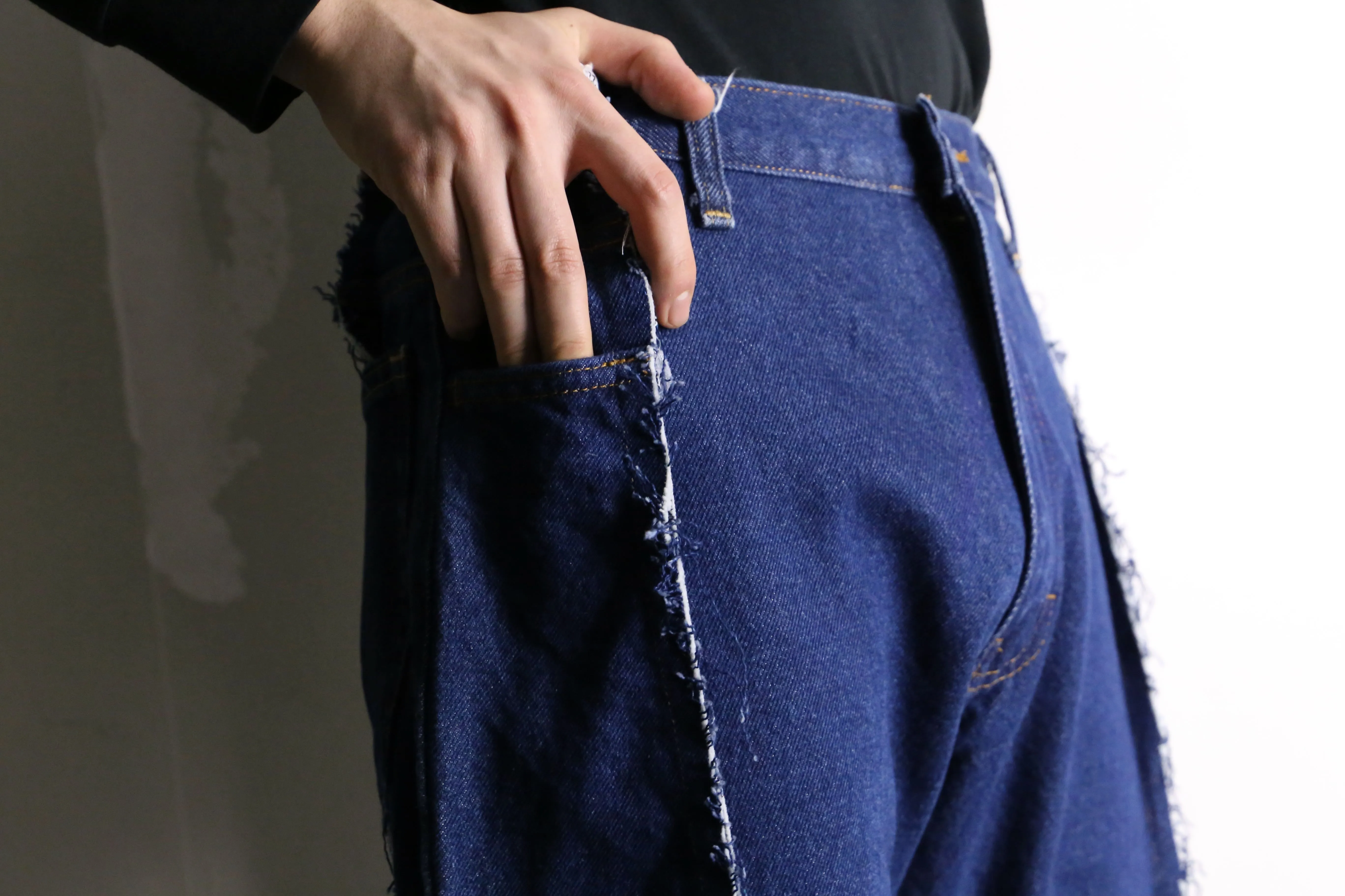 remake "再構築"  side docking flare denim