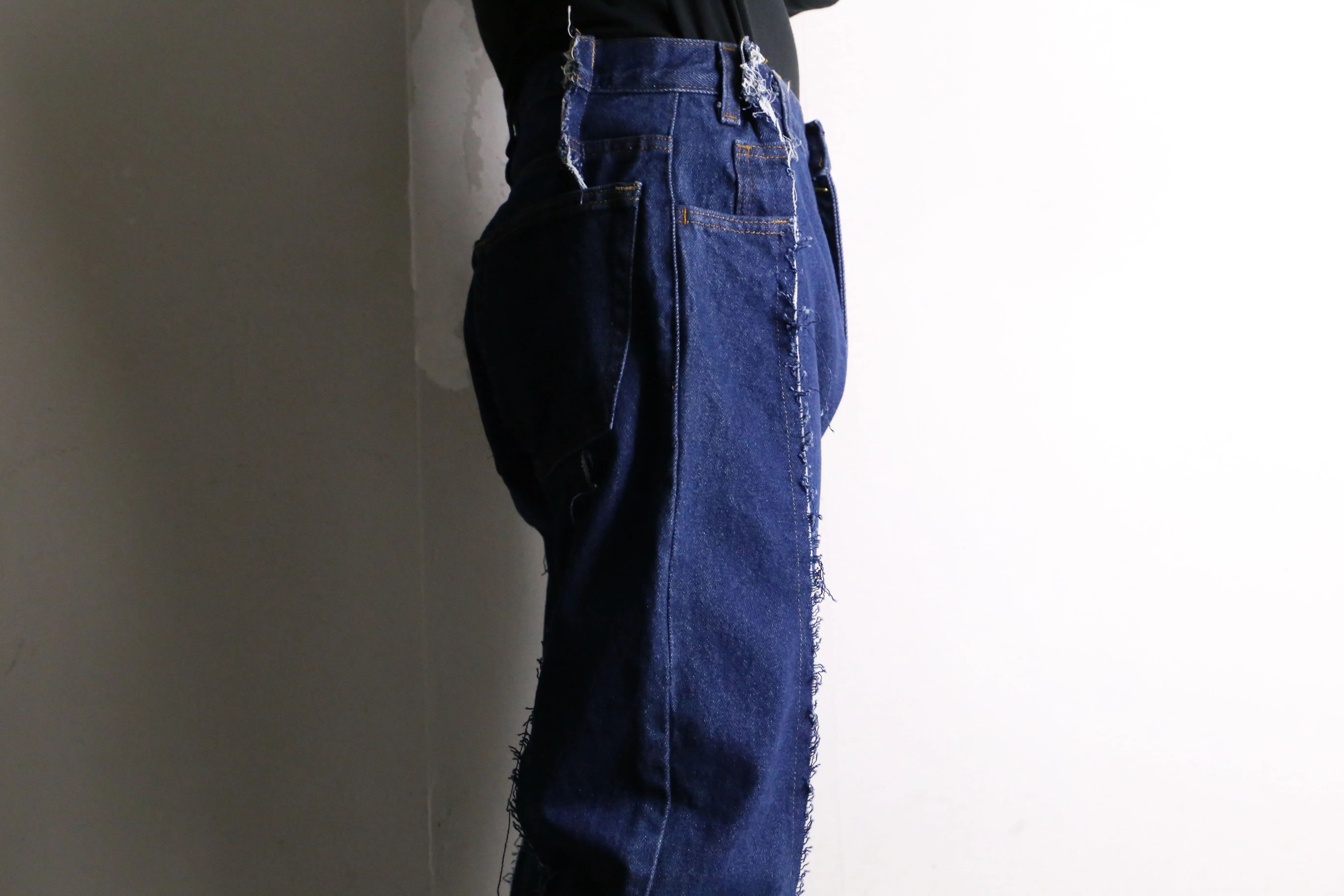 remake "再構築"  side docking flare denim