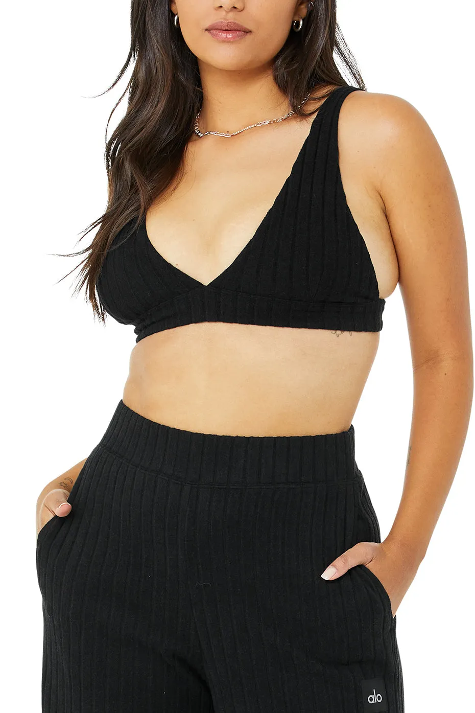 Ribbed Take Comfort Bra - Black