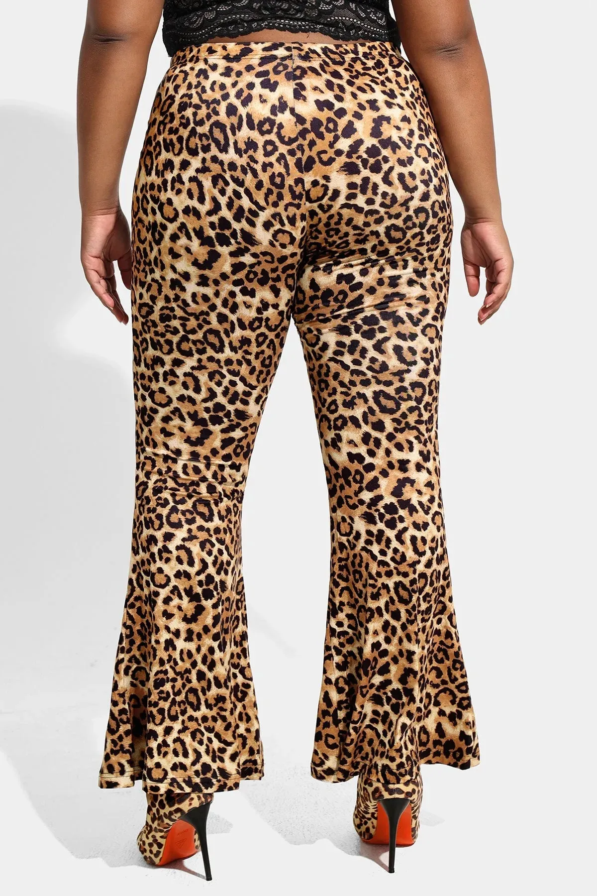 Ritera Leopard Flared Boot Cut Pants